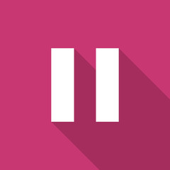 pause flat design modern icon