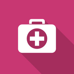 Fototapeta premium first aid flat design modern icon