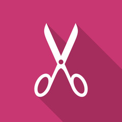 scissors flat design modern icon