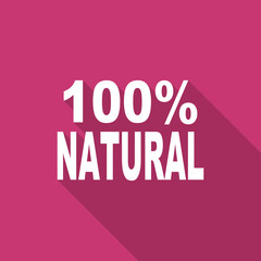 natural flat design modern icon