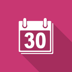 calendar flat design modern icon