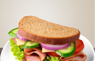 Sandwich, Ham, Cheese.