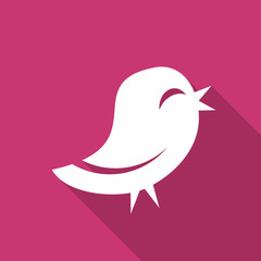 twitter flat design modern icon