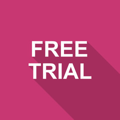 Obraz premium free trial flat design modern icon