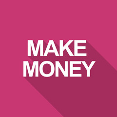 Fototapeta premium make money flat design modern icon