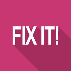 fix it flat design modern icon