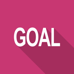 goal flat design modern icon