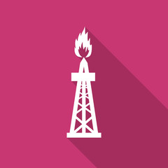 gas flat design modern icon