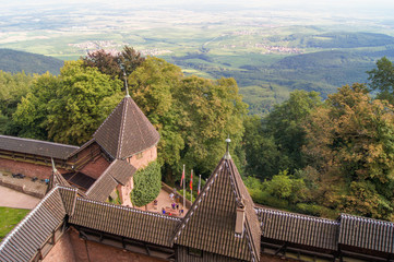 Fototapeta na wymiar view from the castle