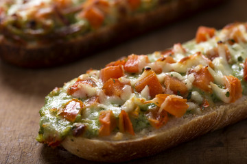Baguettes with pesto