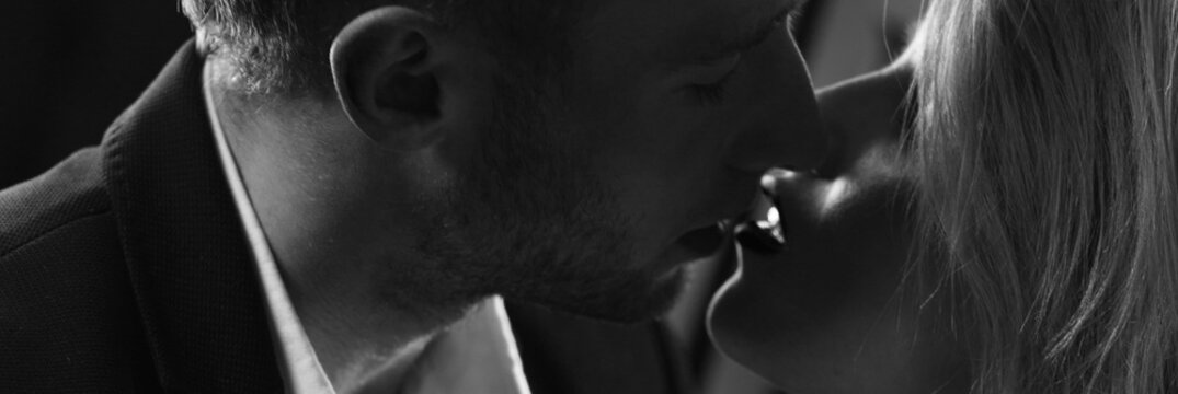 Wanting to kiss beautiful woman