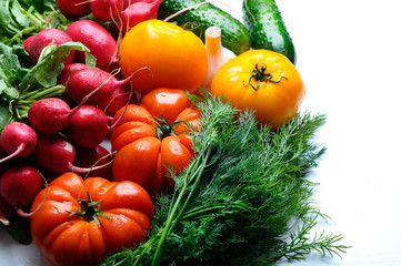 fresh organic vegetables