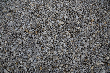 colorful multicolored pebbles on seashore