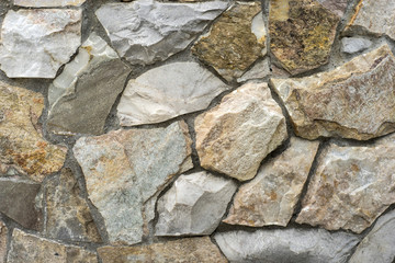 River stone mixed pattern with concrete texture and background