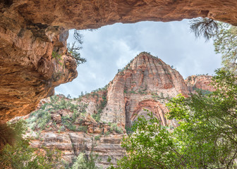 Pine Creek Gorge,  Canyon Overlook Trail, Zion National Park, UT