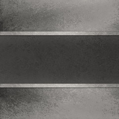 Fototapeta premium abstrakcyjne czarne tło, grafitowo-szary kolor obramowania z czarno-białą wstążką w paski środkową warstwę, czarny projekt układu strony internetowej, monochromatyczne tło broszury z teksturą tła vintage grunge