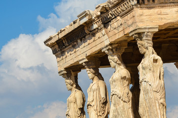Caryatids portico on Acropolis.