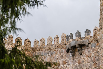 views of the city of Avila in Spain, perfectly preserved medieval walled city   © luismicss
