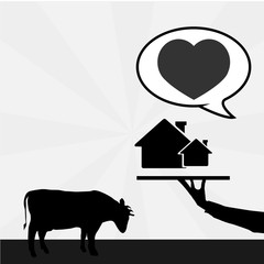 protect your pet over color background