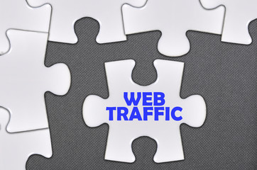 jigsaw puzzle written word web traffic