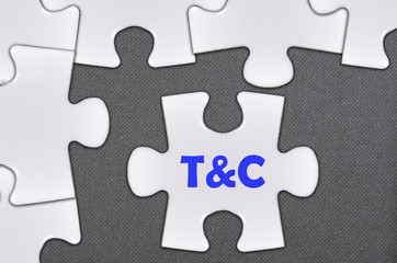 jigsaw puzzle written word T&C