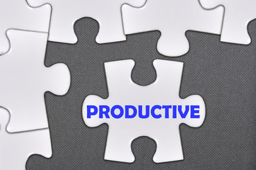 jigsaw puzzle written word productive