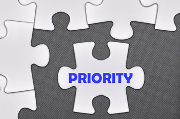 jigsaw puzzle written word priority