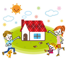 マイホーム　イラスト