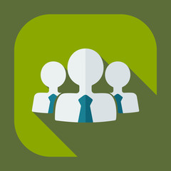 Flat modern design with shadow icons business icon