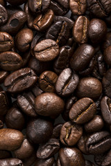 Fresh coffee beans background