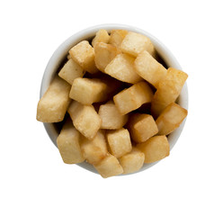 French fried isolated on background