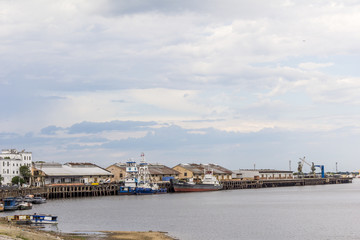 Fototapeta premium Asuncion port, Paraguay capital. South America