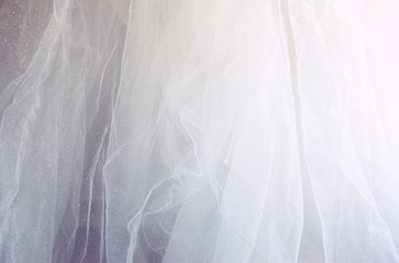 Obraz premium Vintage tulle chiffon texture background. wedding concept 