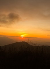 Sunset in the mountains