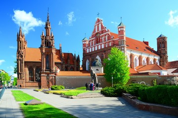 St. Anne's and Bernardinu Church in Vilnius city