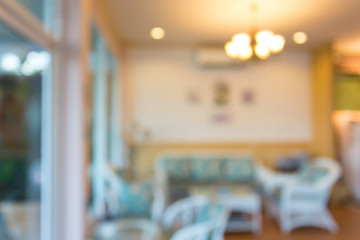 abstract cafe coffee interior, blurred defocused image