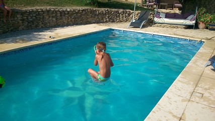 Naklejka premium Saute dans l eau