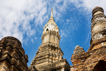 Fototapeta premium Sukhothai historical park, Mahathat Temple. Unesco world heritage ,Thailand.