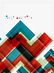 Clean colorful unusual geometric pattern design