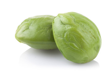 Petai, Bitter Beans isolated on a white background.