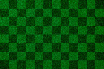 フェルト生地の市松模様