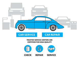 Car service,Flat designed banners for ui-ux design andweb design