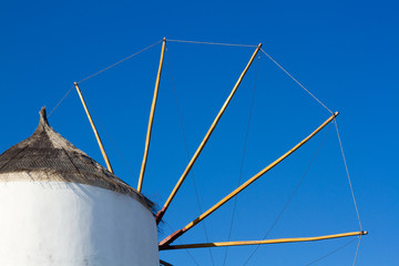 Windmill in the village of Oia, Santorini.