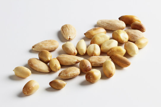 Peanuts and almonds
