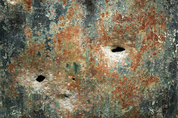bullet holes, texture, metal, shooting, shooting on the street, shot, target, bullet, grapeshot, gunpowder, background