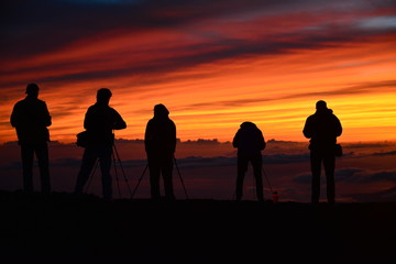 Fototapeta premium Sunset at Haleakalā National Park