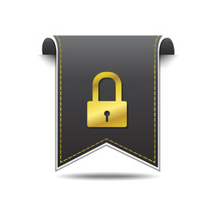 Protected Golden Vector Icon Design