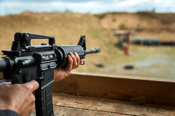 shooting, shooting on the street, ground, guns, shooting, shells on the ground, bullets on the...