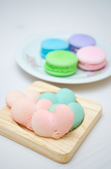 Tasty colorful macaroon