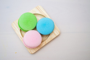 Tasty colorful macaroon